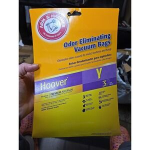 Arm & Hammer Odor Eliminating Vacuum Bags Hoover Y x3 Wind Tunnel New Unopened